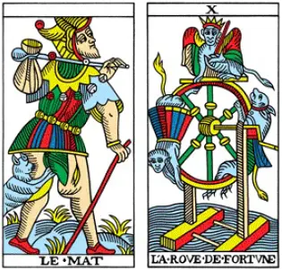 major arcana cards 0-10