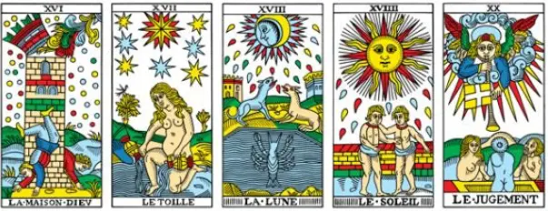 major arcana cards 16-20